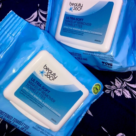 2x Beauty360 ultra soft makeup remover towelettes - Picture 1 of 4